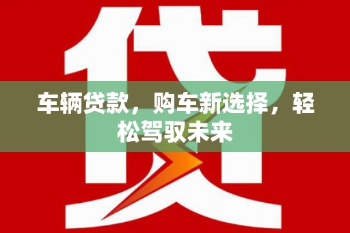 衡东车辆贷款，购车新选择，轻松驾驭未来