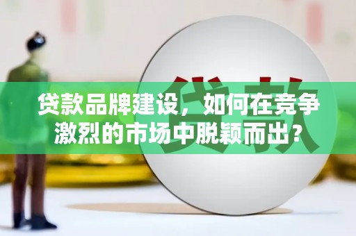 尼玛贷款品牌建设，如何在竞争激烈的市场中脱颖而出？