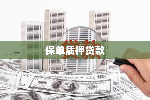 椒江保单质押贷款
