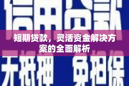 安远短期贷款，灵活资金解决方案的全面解析